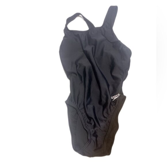 NWT Speedo Black Athletic Sport Endurance+ Super Pro Solid Adult Athletic one 28 - Picture 2 of 4